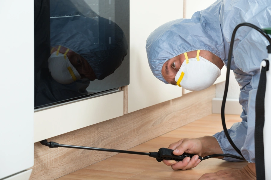 Reliable local pest control in Ormond Beach, FL Our local pest control at work in Ormond Beach, FL